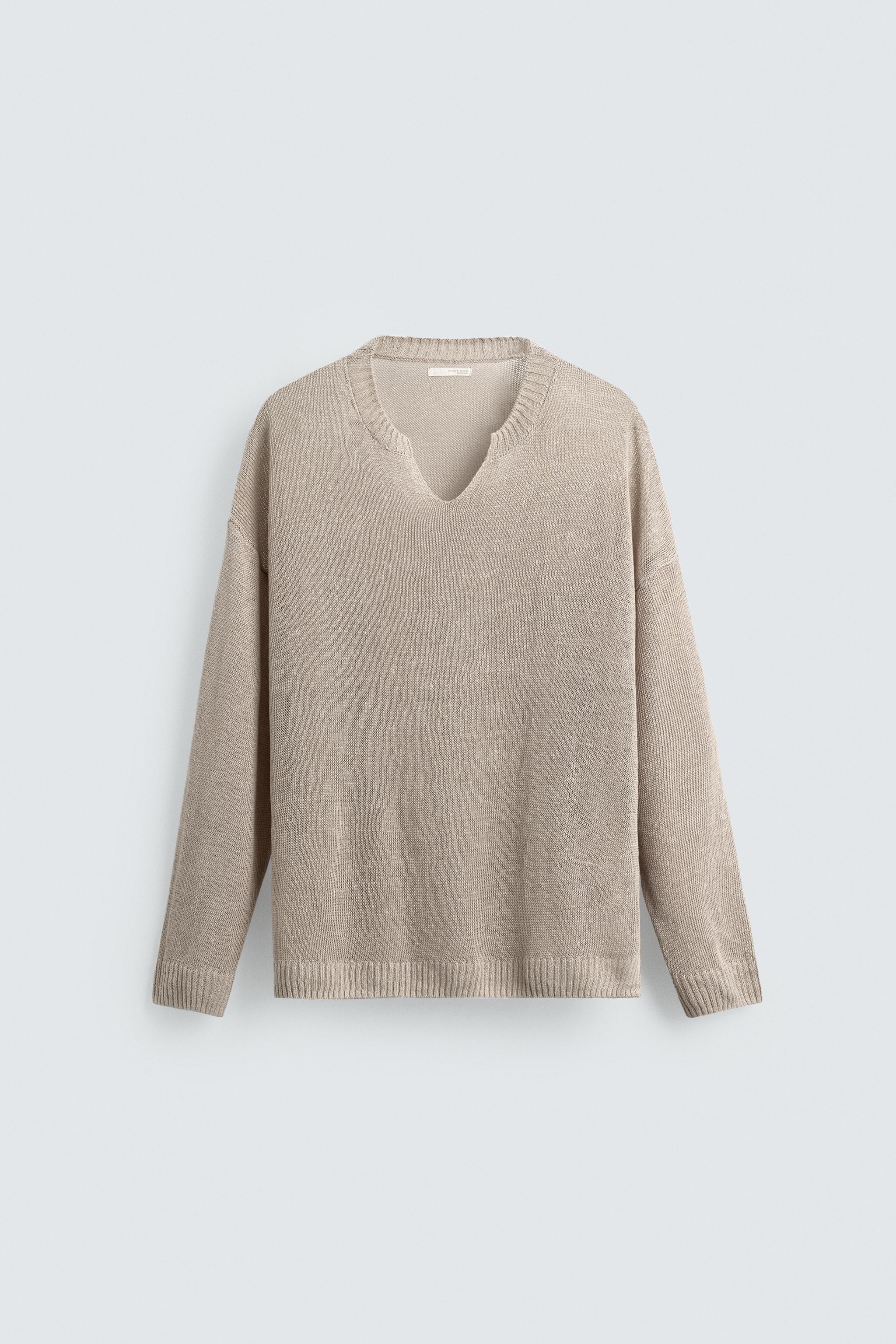 RELAXED FIT JUMPER 100% LINEN